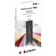 Kingston DataTraveler Max 512GB USB-C 3.2 Gen 2 - High-Speed, Reliable Storage Solution in Black